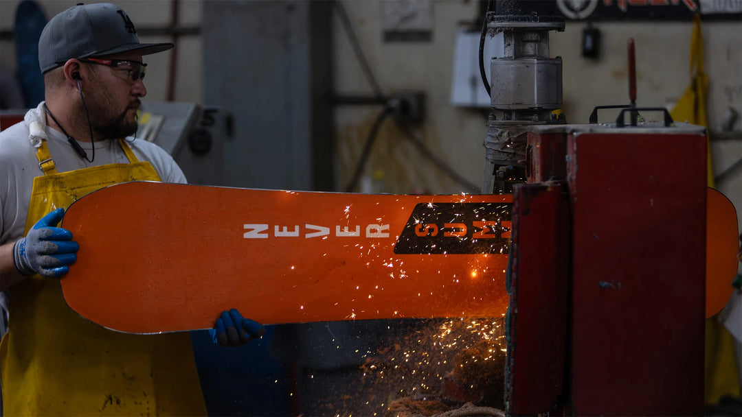 DESIGNING AND BUILDING NEVER SUMMER SNOWBOARDS SINCE 1991