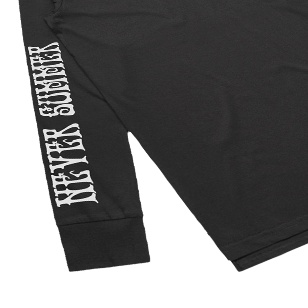 Long Sleeve Black Shirt | Shaper Long Tee | Never Summer Snowboards