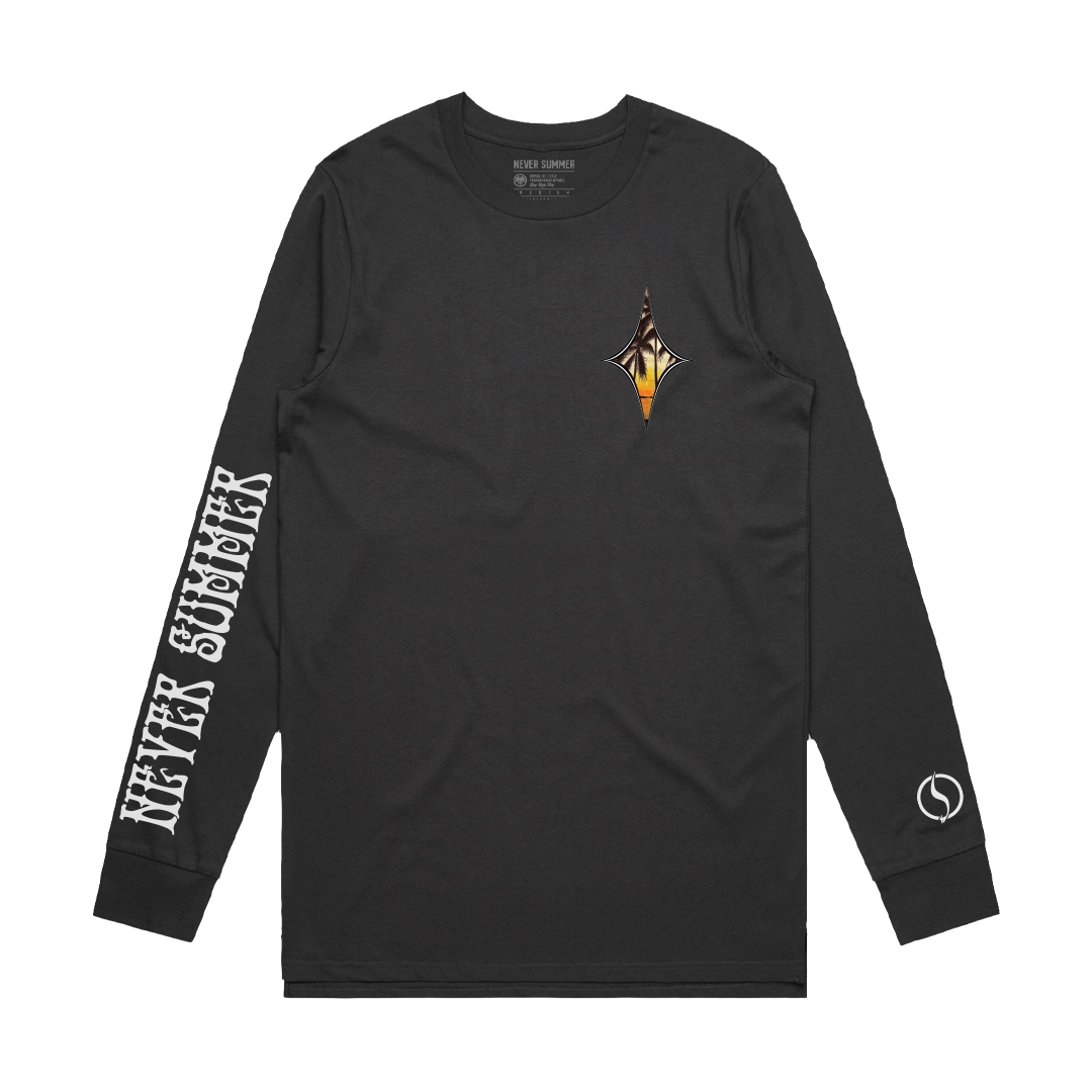 Long Sleeve Black Shirt | Shaper Long Tee | Never Summer Snowboards