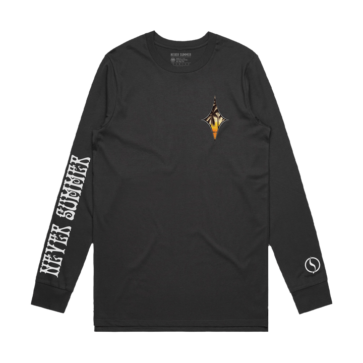 Long Sleeve Black Shirt | Shaper Long Tee | Never Summer Snowboards