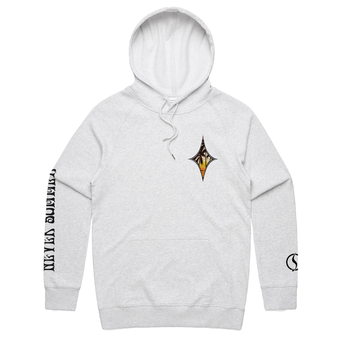 White Sweatshirt Hoodie | Harpoon Hoodie | Never Summer Snowboards