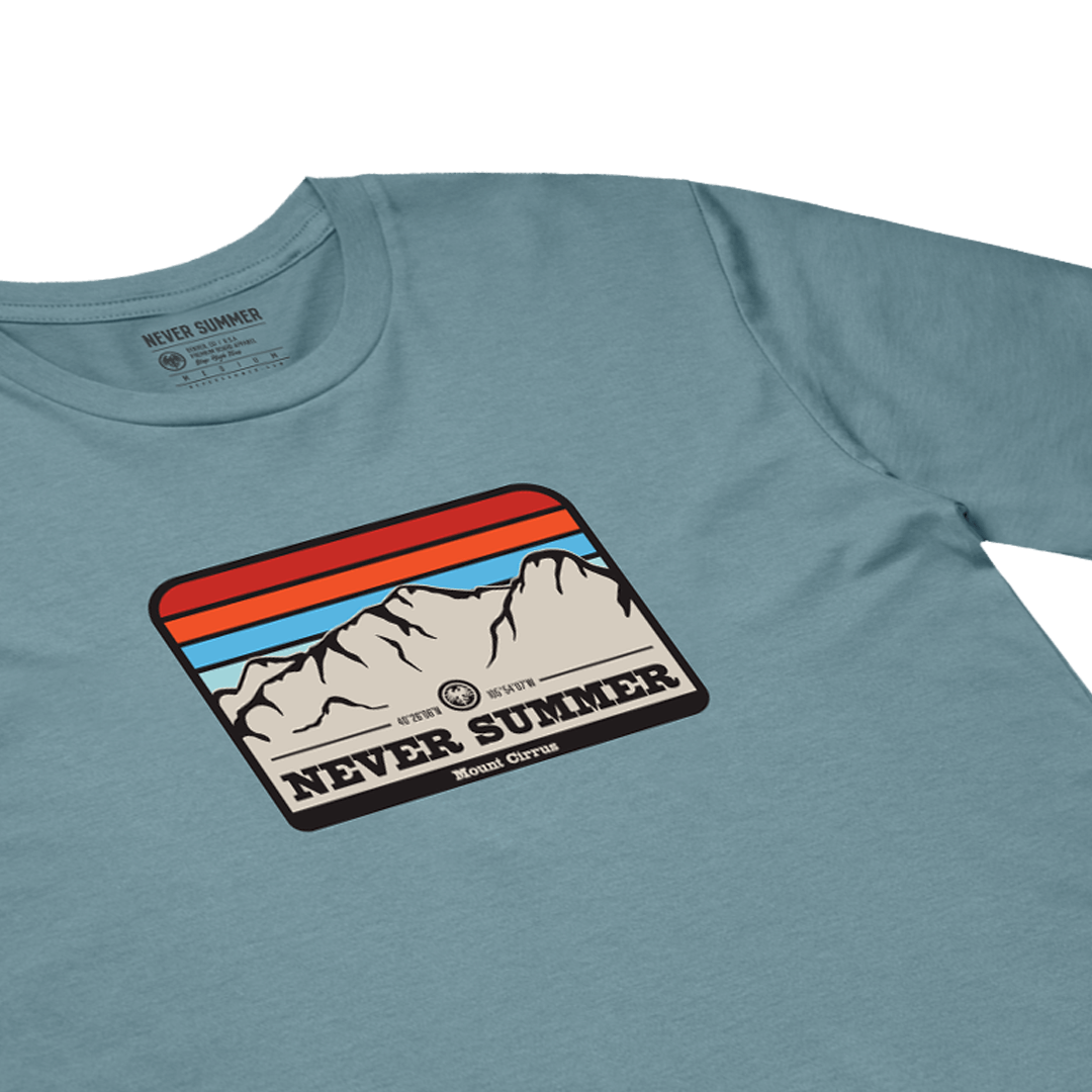 Never Summer Mountain Tee | Men's Range Tee | Never Summer Snowboards