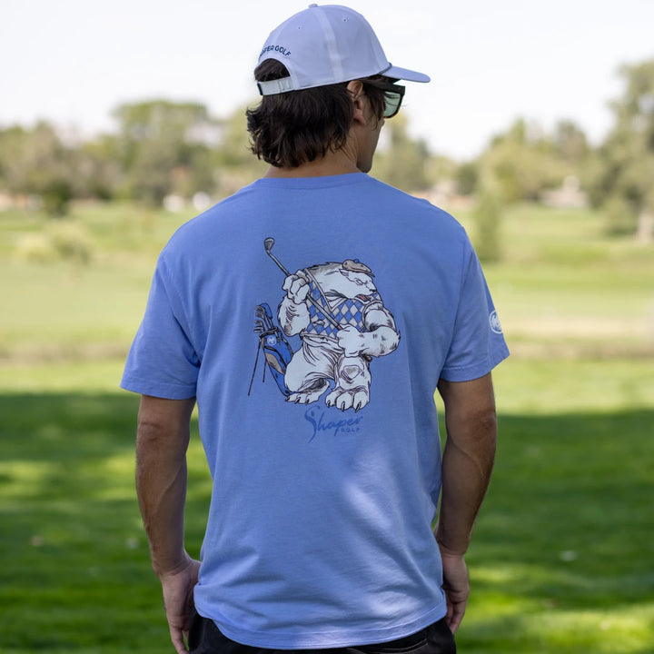 Shaper Golf Polar Bear Tee - Peri Blue