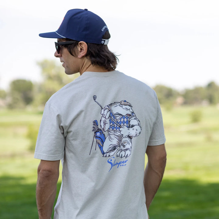 Shaper Golf Polar Bear Tee - Sand