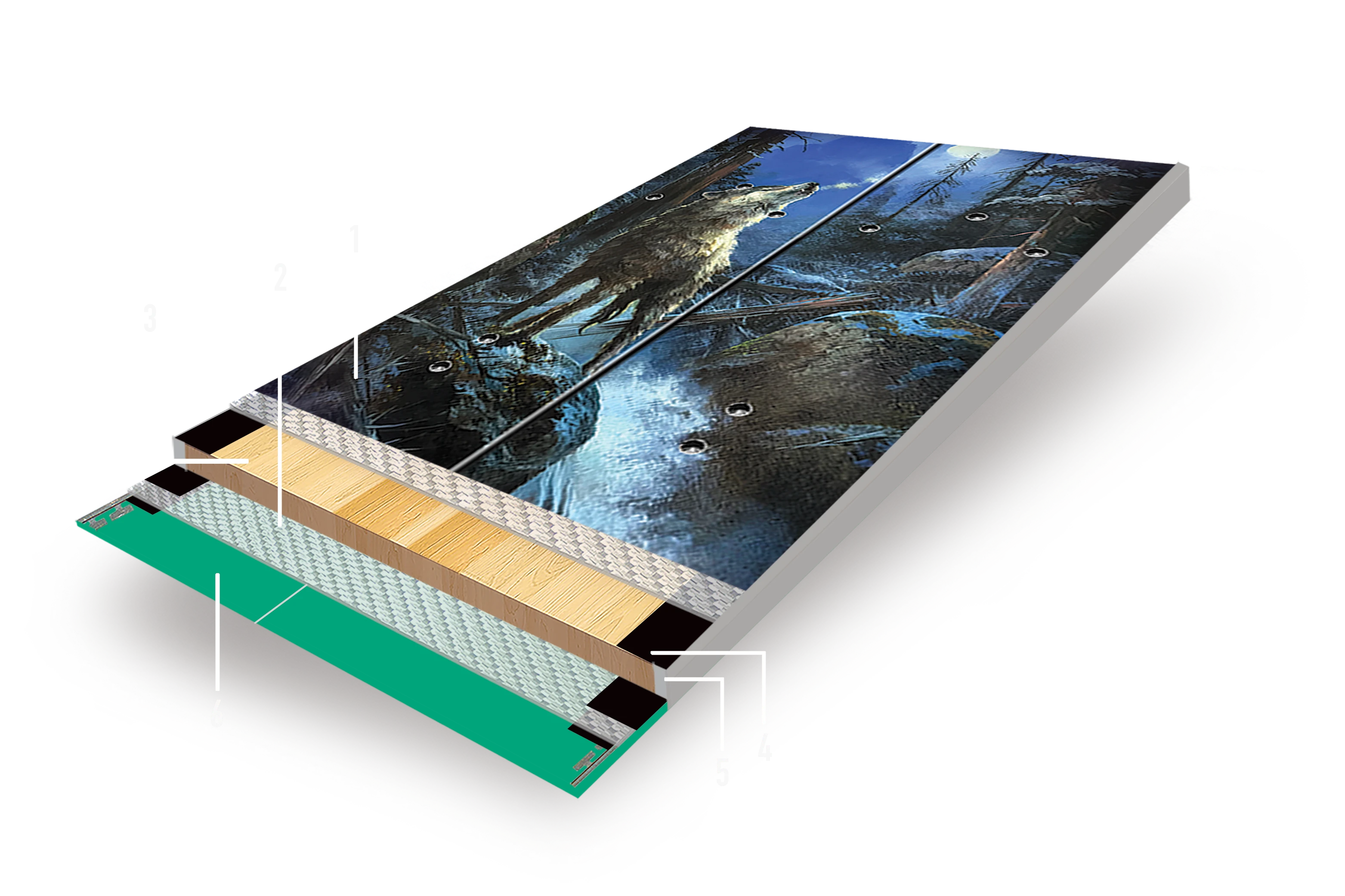 Lady FR Splitboard Cross Section