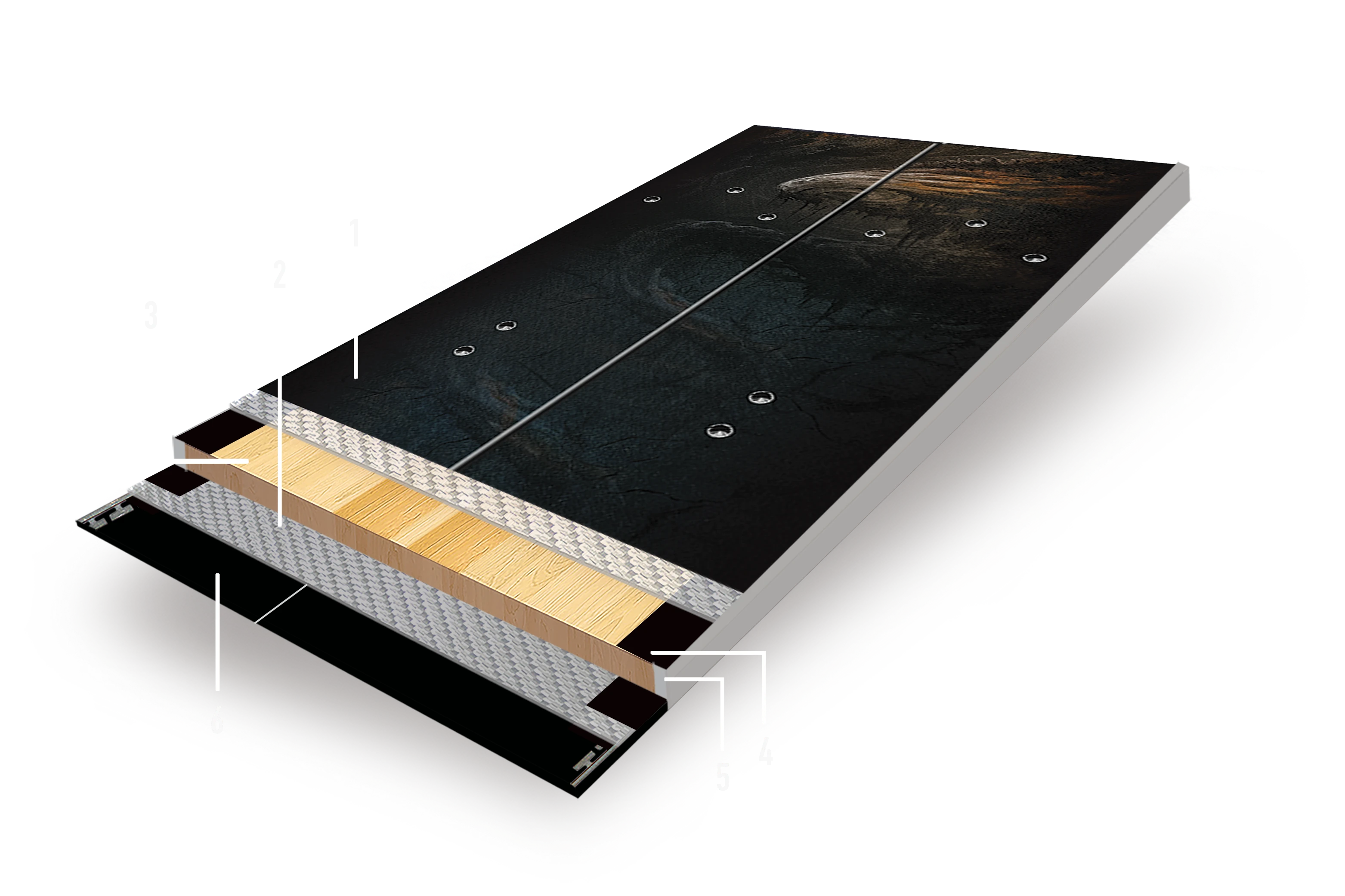 Nokhu Splitboard Cross Section