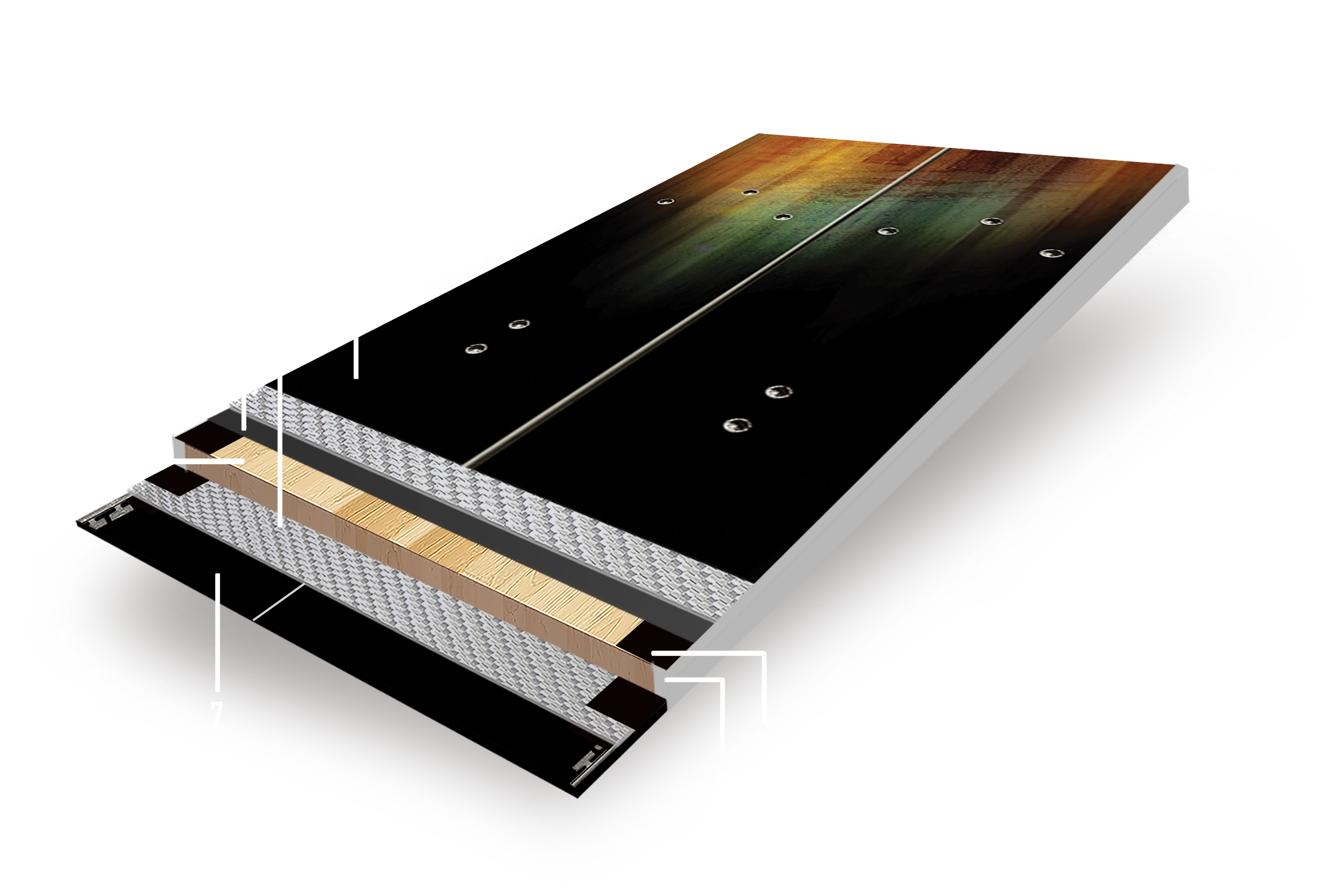 Proto Splitboard Cross Section