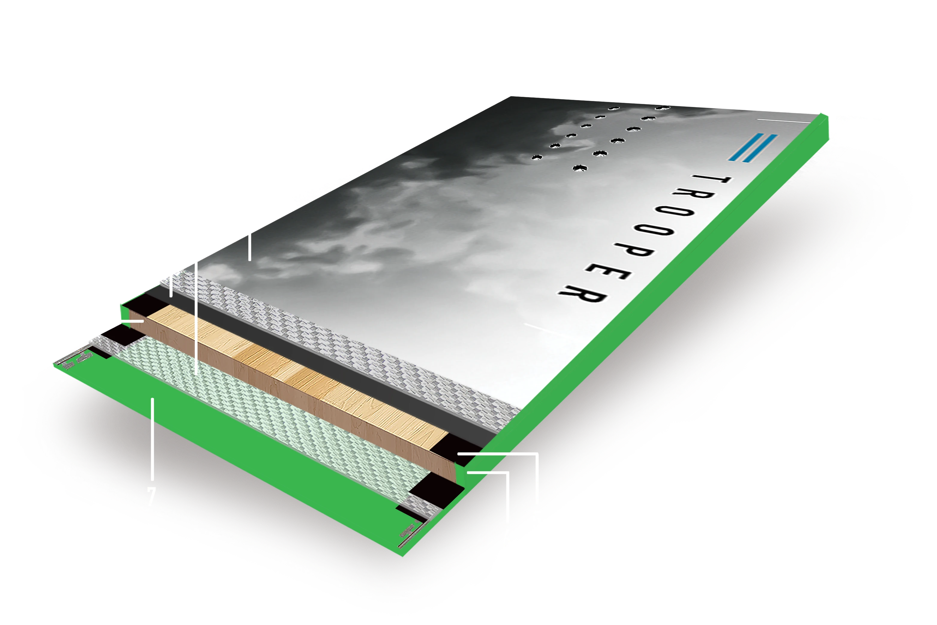 Trooper Board Cross Section