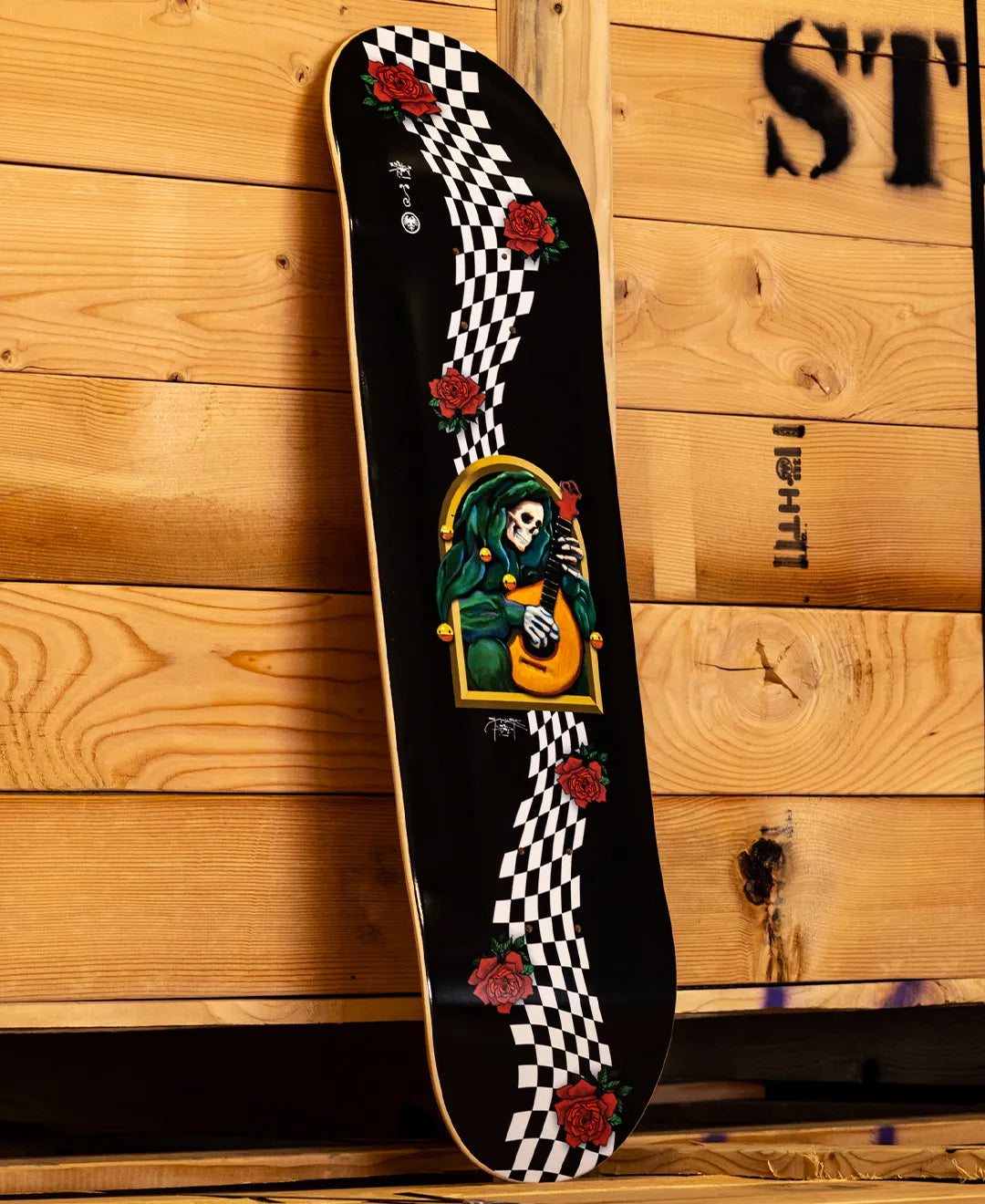 Mandolin Jester Skateboard | Never Summer X Stanley Mouse X Mandolin Jester Skateboard | Never Summer X Stanley Mouse X