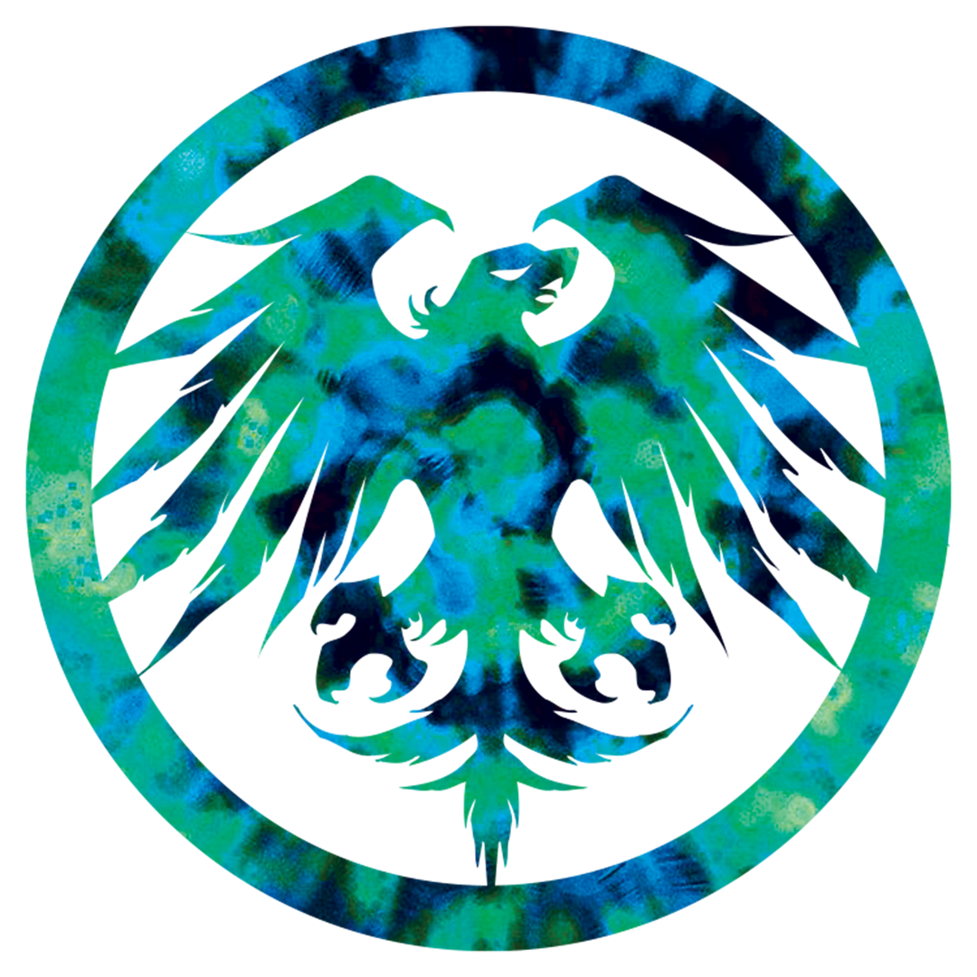 Tie Dye Eagle Die Cut Sticker