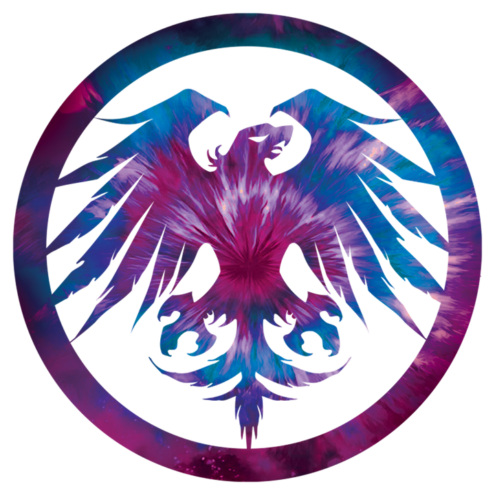 Tie Dye Eagle Die Cut Sticker