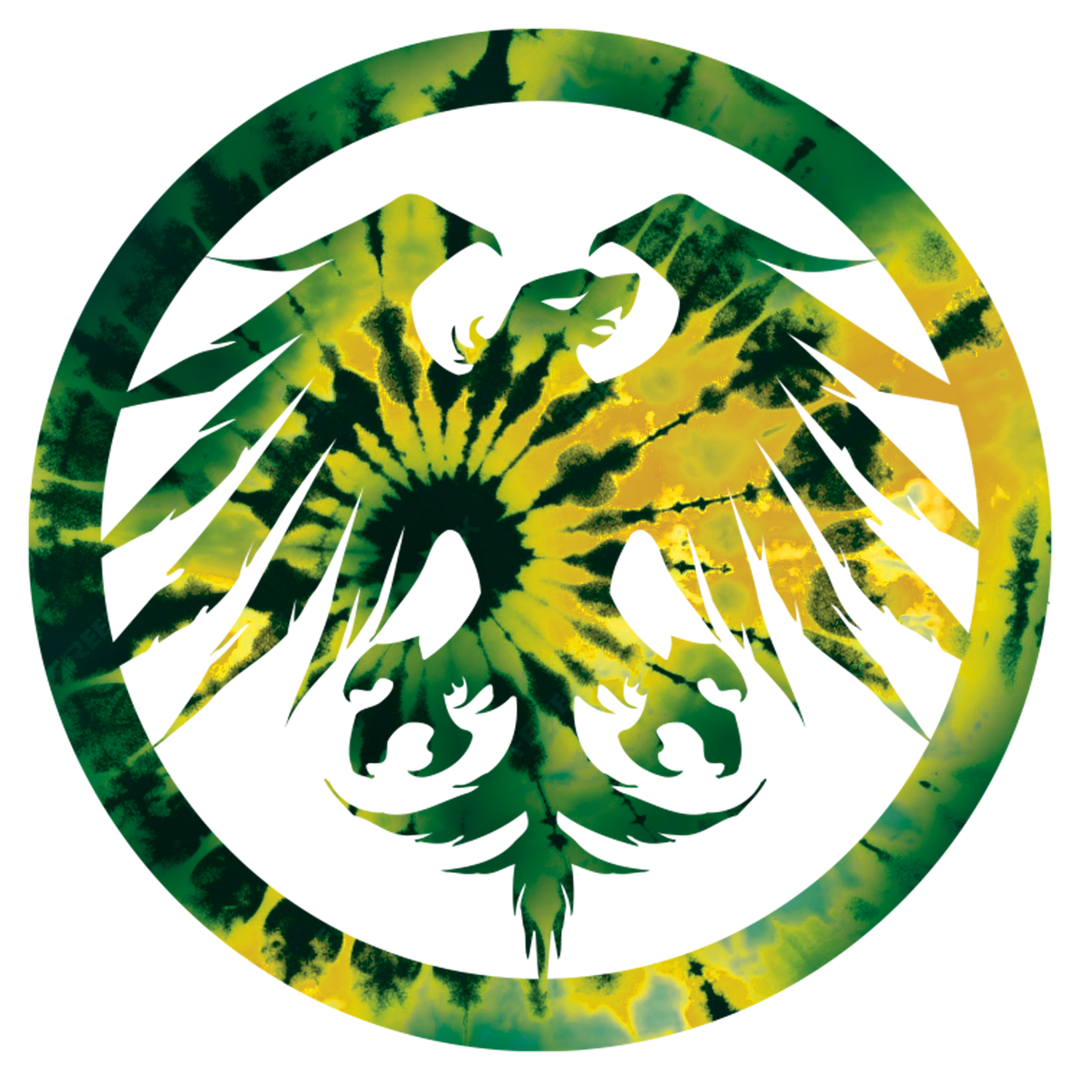 Tie Dye Eagle Die Cut Sticker