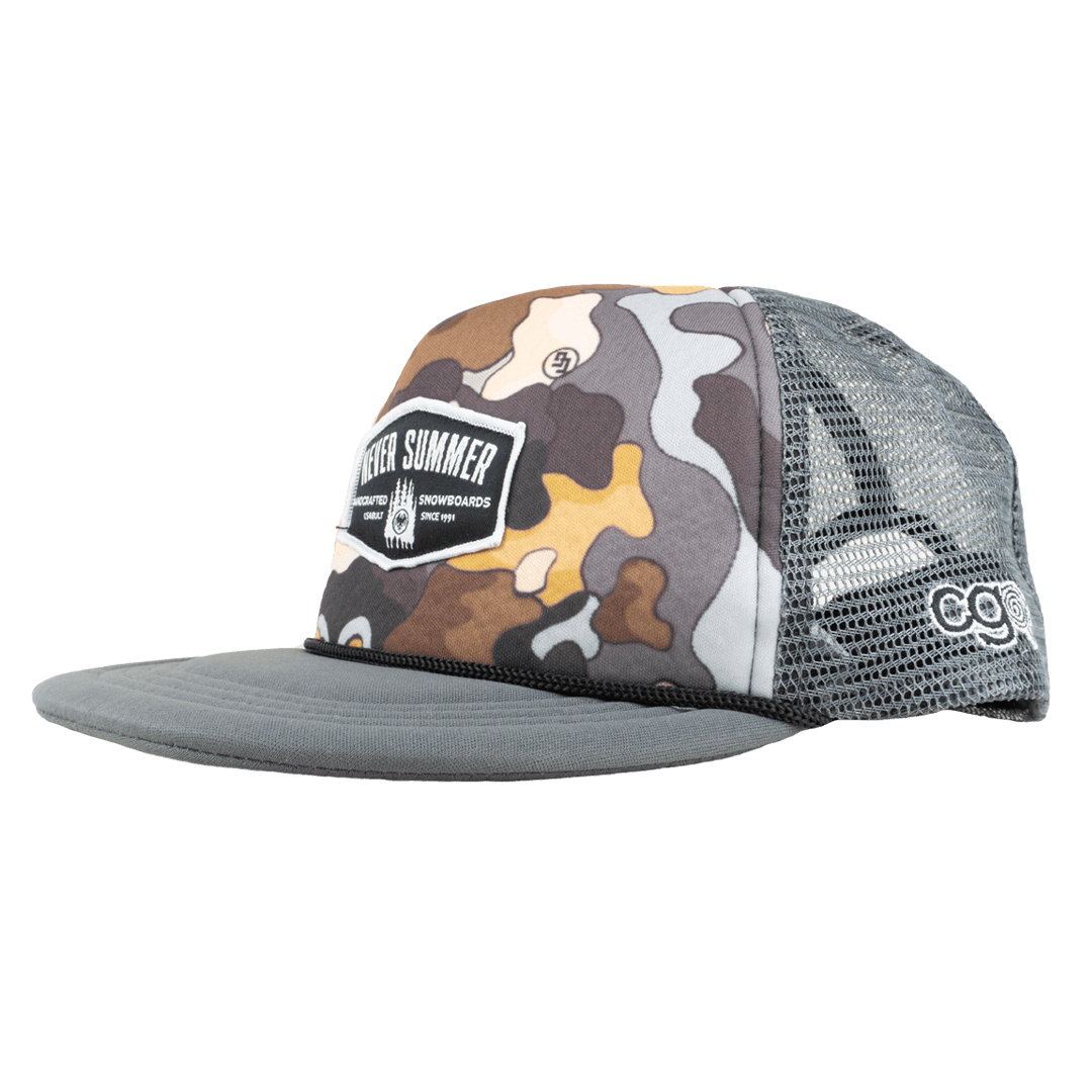 Never Summer x CG Habitats Trucker Hat Buy Now Never Summer