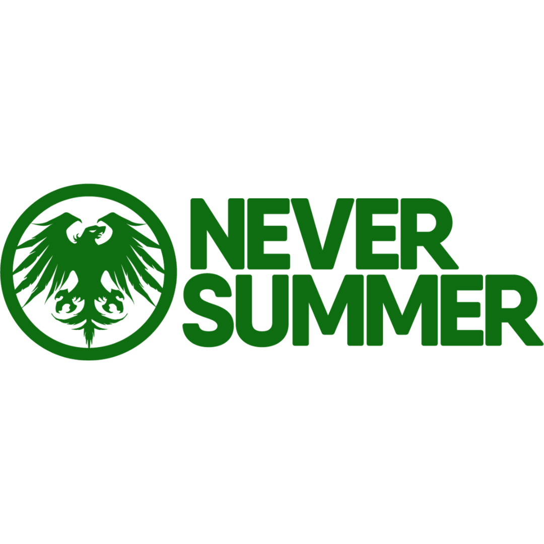 Never Summer Corporate Die Cut Sticker